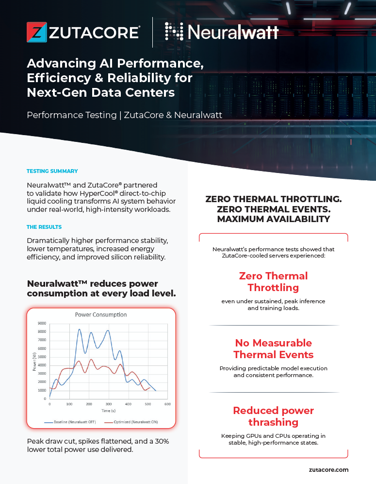 ZutaCore & Neuralwatt Datasheet